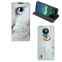 Nokia 1.4 | Hoesje maken | Witte Kat
