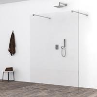 Wiesbaden Slim Inloopdouche 140x200 cm - Helder Glas met Nano Coating