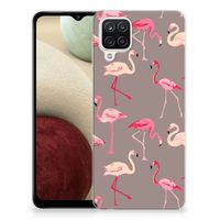 Samsung Galaxy A12 TPU Hoesje Flamingo