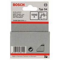 Bosch Accessories 2609200219 Nieten met plat draad Type 54 1000 stuk(s) Afm. (l x b) 8 mm x 12.9 mm