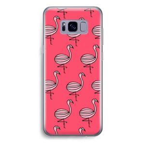 Flamingo: Samsung Galaxy S8 Plus Transparant Hoesje