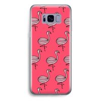 Flamingo: Samsung Galaxy S8 Plus Transparant Hoesje