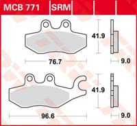 TRW Remblokken, en remschoenen voor de moto, MCB771SRM Sinter maxi scooter