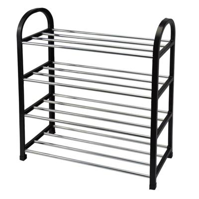 Mesa Living Schoenenrek 50x57x19 cm Zwart/Zilver Mesa Living Schoenenrek 50x57x19 cm Zwart/Zilver