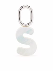 Maria Black pendentif Lucid Letter S - Blanc