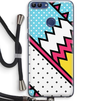 Pop Art #2: Huawei P Smart (2018) Transparant Hoesje met koord