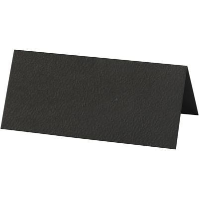 Creativ Company Naamkaarten, afm 9x4 cm, 220 gr, zwart, 20 stuk/ 1 doos