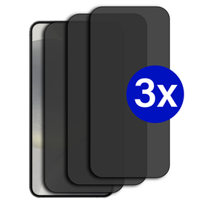 Triple Pack - Screenprotector geschikt voor Xiaomi 11T Pro - Privacy - Tempered Glass - Beschermglas - Glas - 3x Screenprotector - Privacy screenprotector