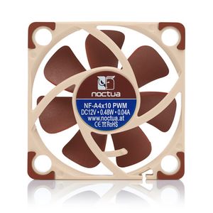 Noctua NF A4x10 PWM Computer behuizing Ventilator 4 cm Beige, Rood