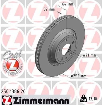 Remschijf Coat Z 250138620