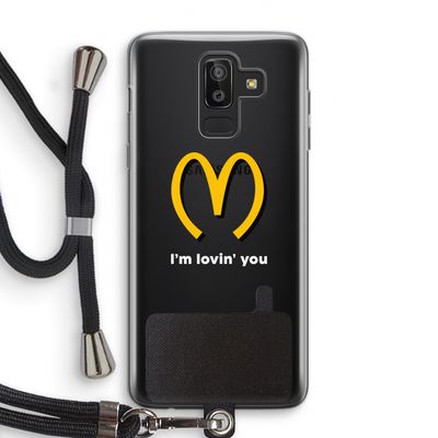 I'm lovin' you: Samsung Galaxy J8 (2018) Transparant Hoesje met koord