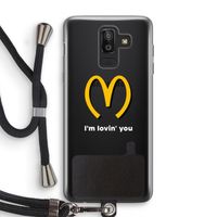 I'm lovin' you: Samsung Galaxy J8 (2018) Transparant Hoesje met koord