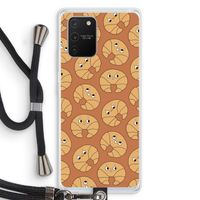 Croissant: Samsung Galaxy S10 Lite Transparant Hoesje met koord