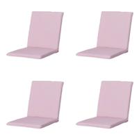 Stapelstoelkussen universeel Panama zachtroze 97 cm x 49 cm (4 stuks) Madison - Madison
