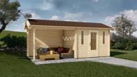 Woodpro Blokhut/Tuinhuis Alphen 600x250 cm- Zadeldak- Hout- Woodpro