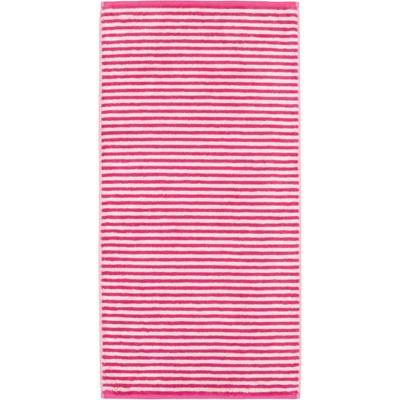 Cawö Cawo Campus Ringel Gastendoekje 30x50 pink