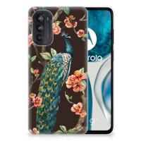 Motorola Moto G52/G82 | TPU Hoesje | Pauw met Bloemen
