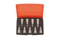 Bahco Schroevendraaierdopsleutels 1/2" | zeskant | TORX® bits - 9-delig - koffer - S9TORX
