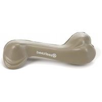 Rubber been massief hondenspeeltje beige 14 cm - thumbnail