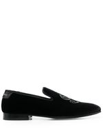 Philipp Plein mocassins Money en velours - Noir