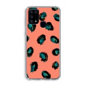 Pink Cheetah: Samsung Galaxy M31 Transparant Hoesje