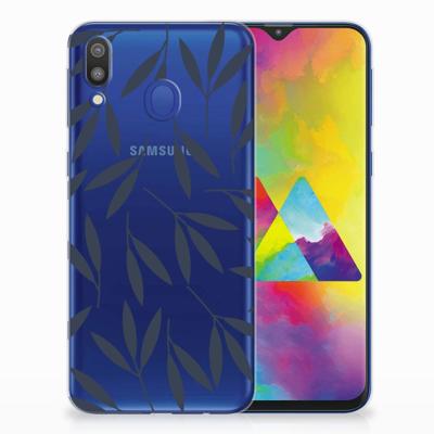 Samsung Galaxy M20 (Power) | TPU Case | Leaves Blue