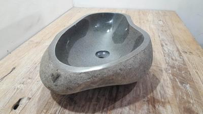 Rivierstenen waskom RXL250340, 61x37x15 cm