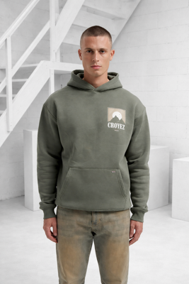 Croyez Slopes Hoodie Heren Donkergroen - Maat S - Kleur: Donkergroen | Soccerfanshop