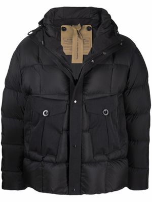 Ten C doudoune à capuche - Noir
