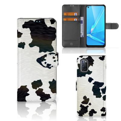 OPPO A72 | OPPO A52 | Telefoonhoesje | Met pasjeshouder | Koeienvlekken