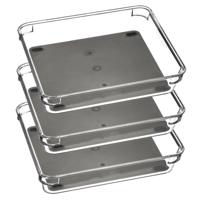 Keuken lade organizer bakje - Set van 6x stuks - 1-vaks - Tidy Smart serie - kunststof - 16 x 23 x 4