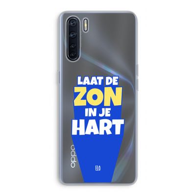 Laat de zon in je hart: Oppo A91 Transparant Hoesje