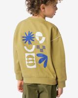 HEMA Kindersweater grafisch olijf (olijf)