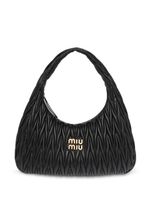 Miu Miu grand sac porté épaule Wander matelassé - Noir - thumbnail