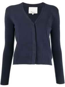 3.1 Phillip Lim cardigan en crêpe à col v - Bleu