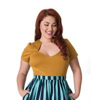 Steady Clothing Sophia Top Mustard-XXXL