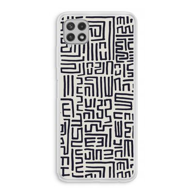 Moroccan Print: Samsung Galaxy A22 4G Transparant Hoesje