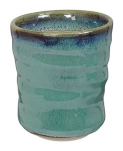 Turquoise Handgemaakte Beker - 480ml - 10.2 x 11.7cm
