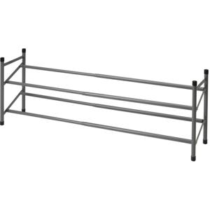 Schoenenrek - uitschuifbaar - RVS - 2-laags - 35 x 23 x 61 cm