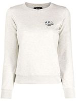 A.P.C. sweat Skye en coton à logo brodé - Gris - thumbnail