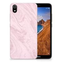 Xiaomi Redmi 7A | TPU | Siliconen hoesje | Marble Pink - Origineel Cadeau Vriendin