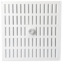 Aluminium Afsluitbaar Schuifrooster Opbouw 400 X 400mm - Wit