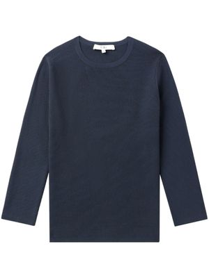 Tibi pull en maille à design nervuré - Bleu