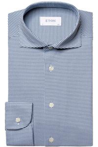 ETON Slim Fit Overhemd blauw, Pied De Poule