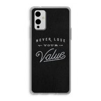 Never lose your value: OnePlus 9 Transparant Hoesje