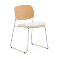 Kave Home Meli eetkamerstoel multiplex chenille Beige