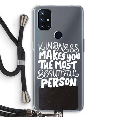 The prettiest: OnePlus Nord N10 5G Transparant Hoesje met koord