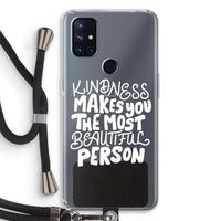 The prettiest: OnePlus Nord N10 5G Transparant Hoesje met koord