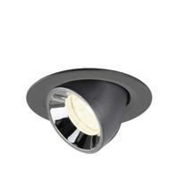 SLV InbouwspotNuminos Gimble XS zwart/chroom 4000K - 20gr - 1010064