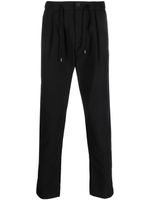 Herno drawstring-waistband slim-cut trousers - Noir